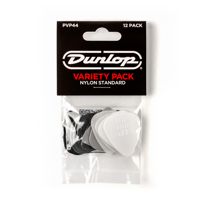 Jim Dunlop Nylon Standard Variety Guitar Pick Pack (12 Pack)