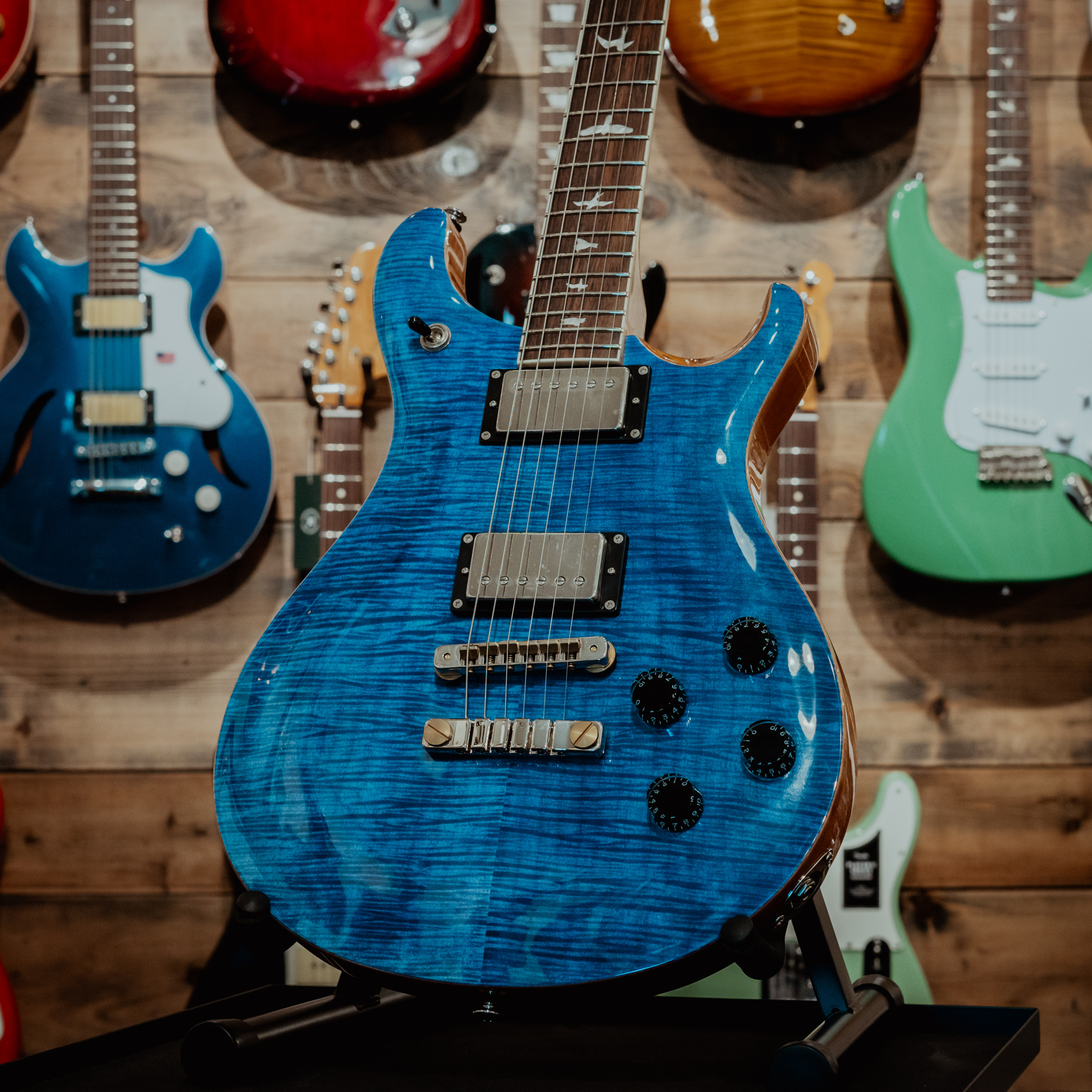PRS SE McCarty 594 Electric Guitar, Faded Blue, Gigbag