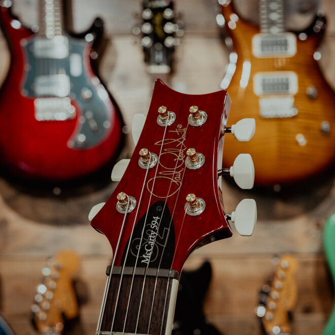 PRS S2 McCarty 594 Thinline Electric Guitar, Vintage Cherry, Gigbag