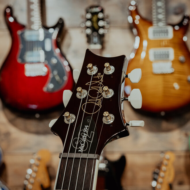 PRS S2 McCarty 594 Electric Guitar, Black Amber, Gigbag