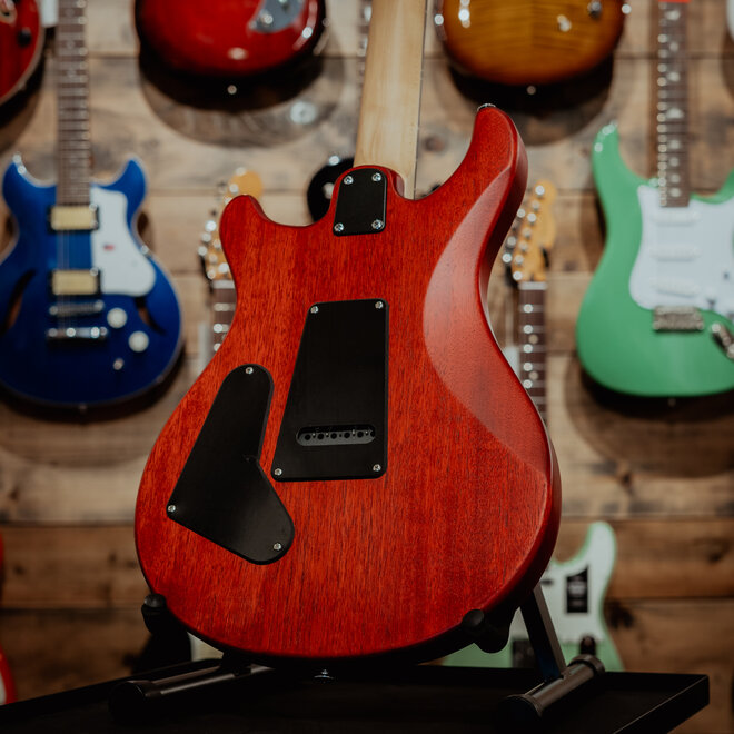 PRS SE CE 24 Standard Satin Electric Guitar, Vintage Cherry, Gigbag