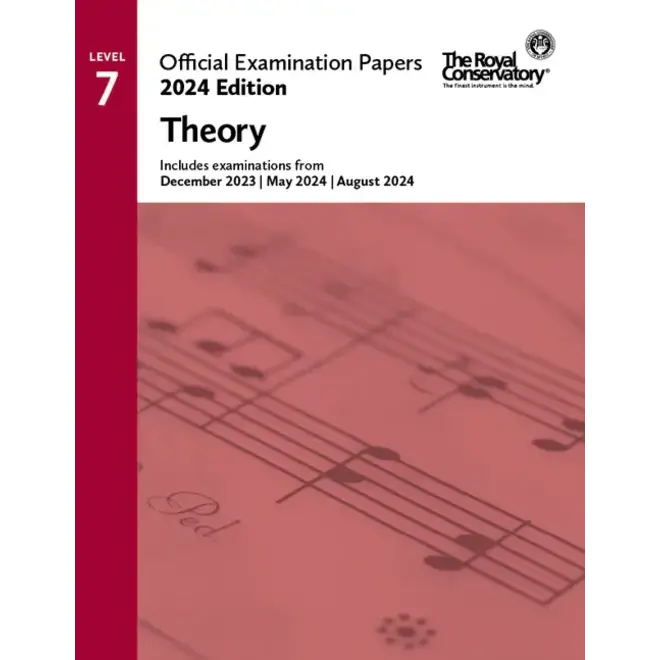 RCM 2024 Examination Papers, Level 7 Theory