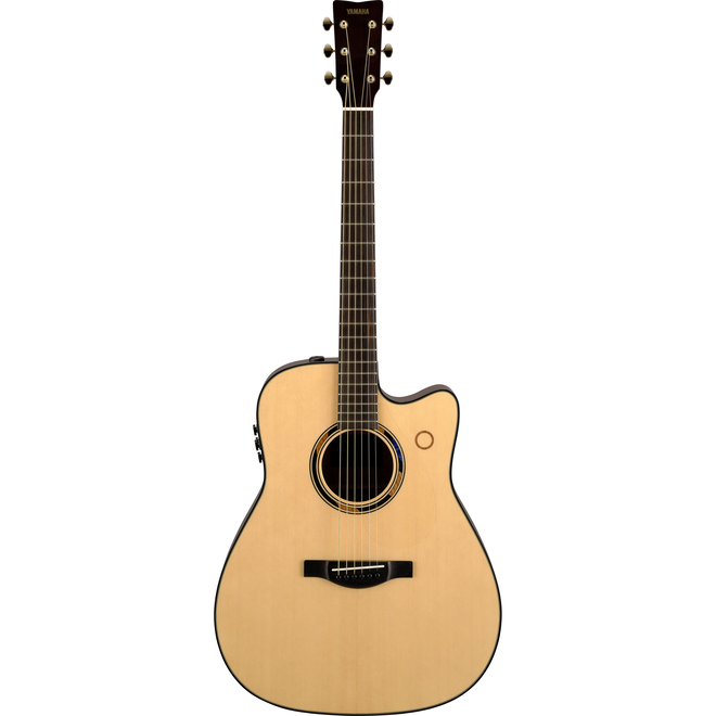 Yamaha TAG3 C TransAcoustic Dreadnought Cutaway Acoustic-Electric Guitar w/Built-In Looper & Effects, Natural, w/Hard Bag