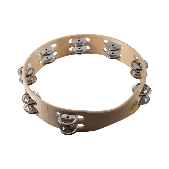 Mano Percussion 10” Tambourine w/16 Jingles