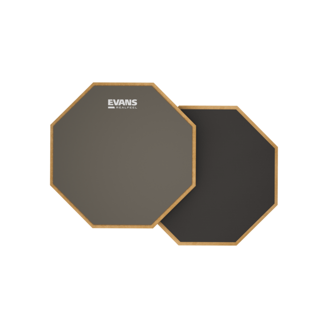 EVANS RealFeel Double-Sided Practice Drum Pad, 12"