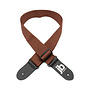 Perri’s 2” Nylon Guitar Strap w/JB Logo, Brown