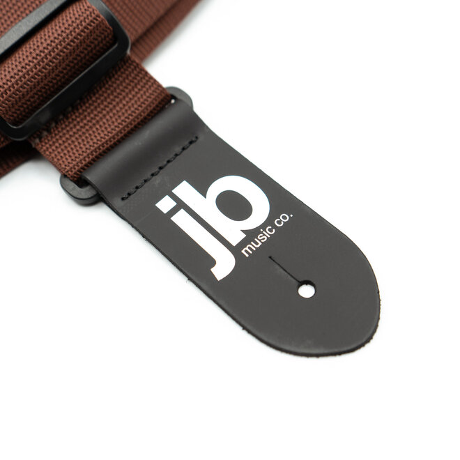 Perri’s 2” Nylon Guitar Strap w/JB Logo, Brown