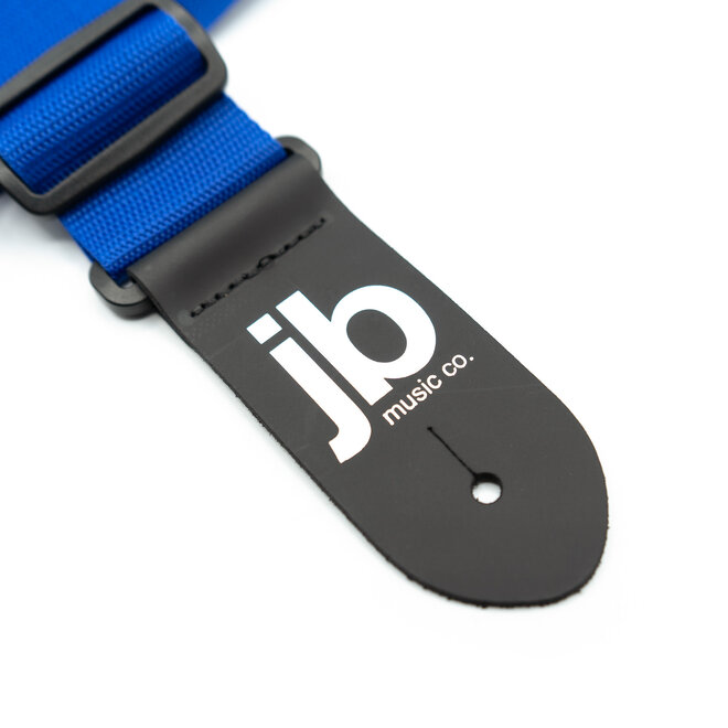 Perri’s 2” Nylon Guitar Strap w/JB Logo, Blue