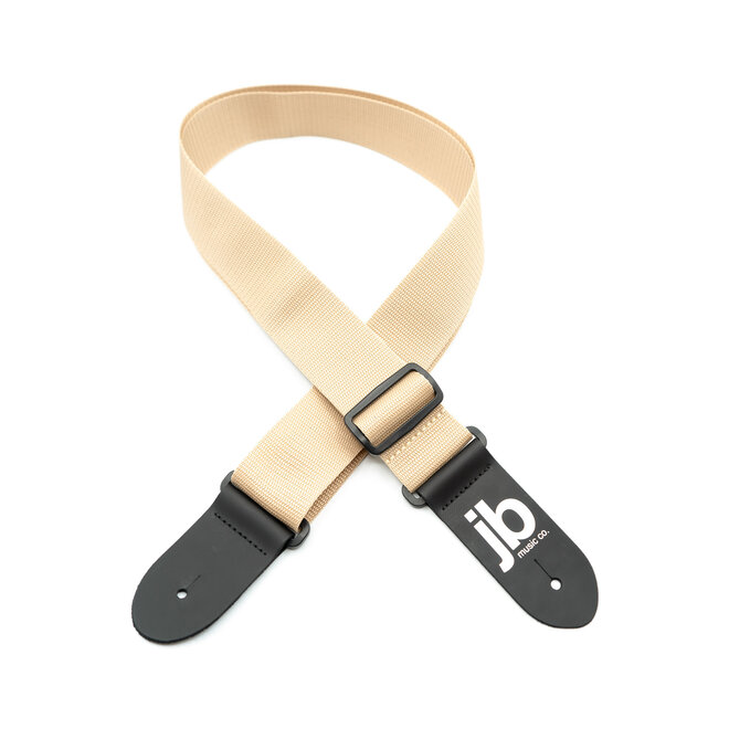 Perri’s 2” Nylon Guitar Strap w/JB Logo, Tan