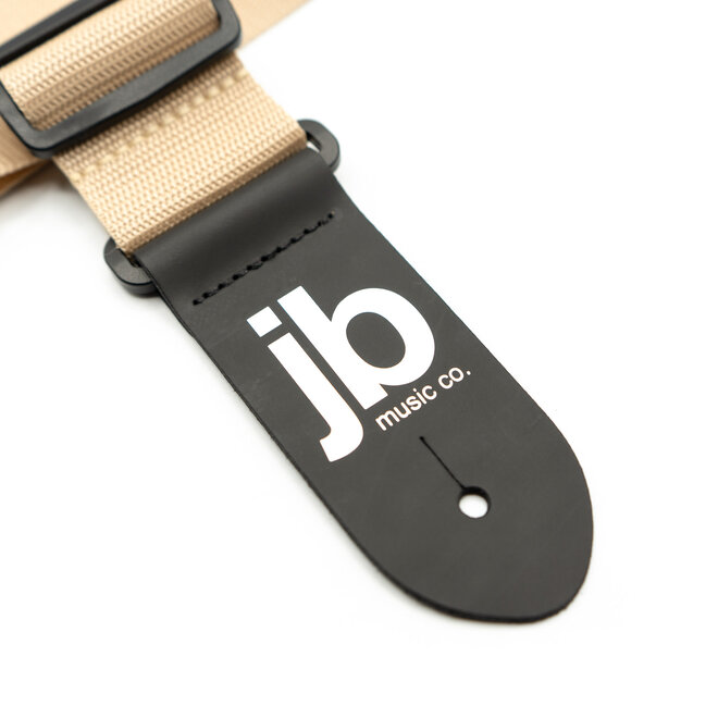 Perri’s 2” Nylon Guitar Strap w/JB Logo, Tan