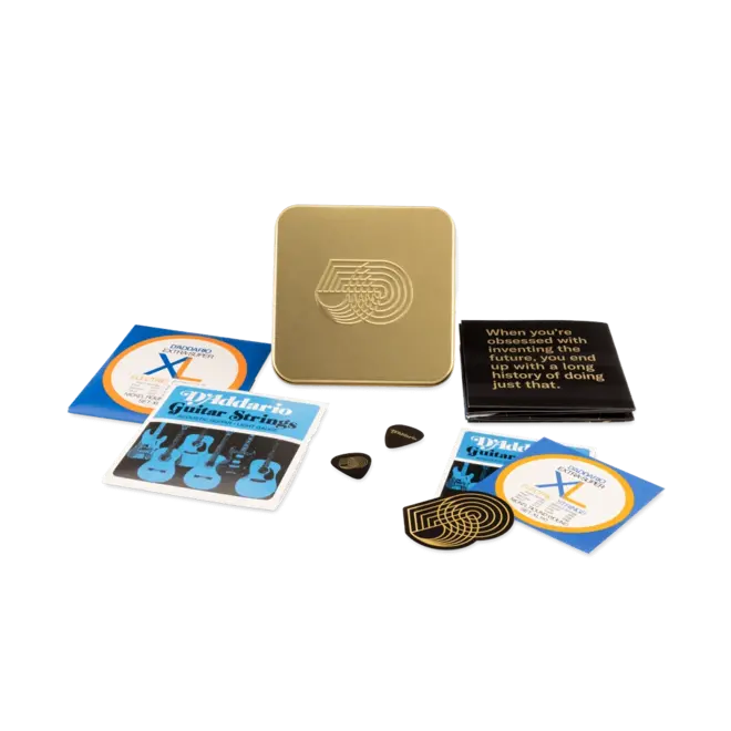 D'Addario 50th Anniversary Gold String Tins