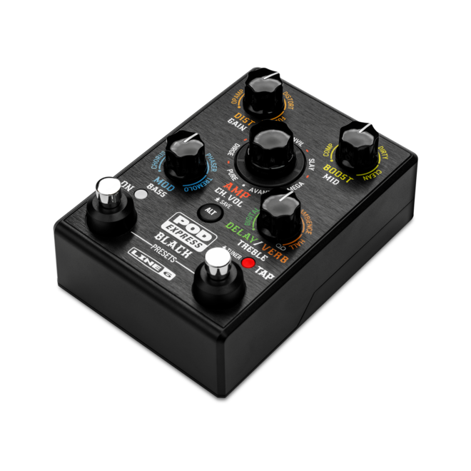 Line 6 POD Express Guitar Effects Processor Pedal, Black