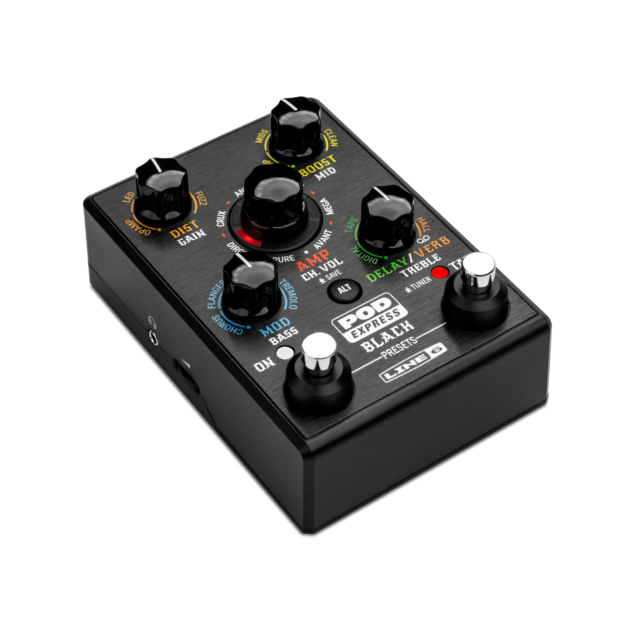 Line 6 POD Express Guitar Effects Processor Pedal, Black