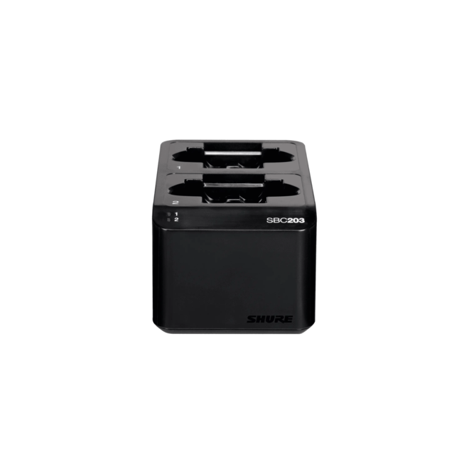 Shure SBC203 Dual Docking Charger for SLXD Series Transmitters & Batteries
