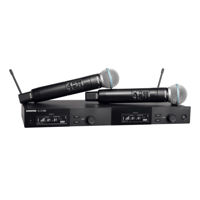 Shure SLXD24D/B58 Wireless Dual Vocal System w/2x BETA 58A (G58)
