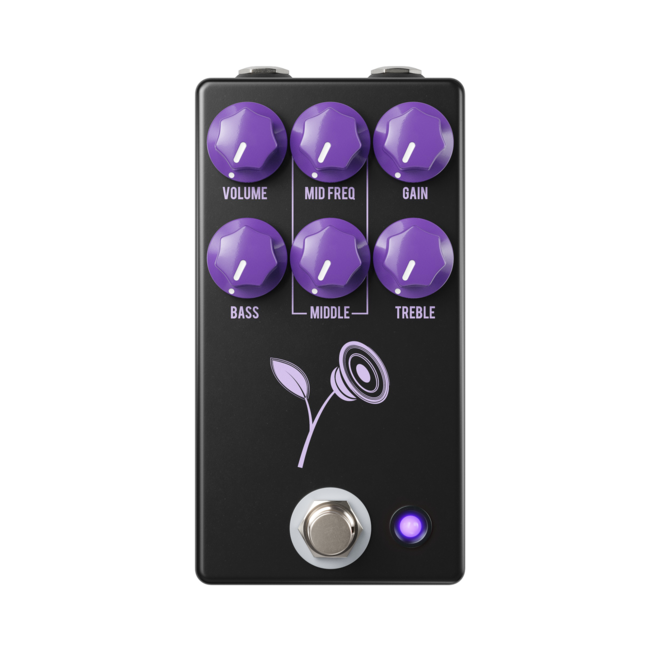 JHS The Violet Lari Basilio Signature Distortion Pedal, Black