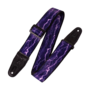 Levy's Graphic Waves Series 2” Polyester Guitar Strap, Lightning Motif
