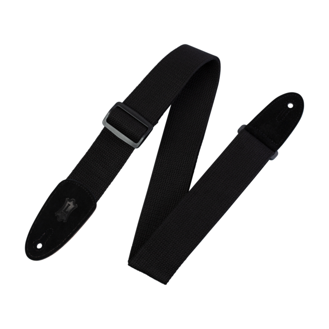 Levy's 2" Cotton Guitar Strap, Black