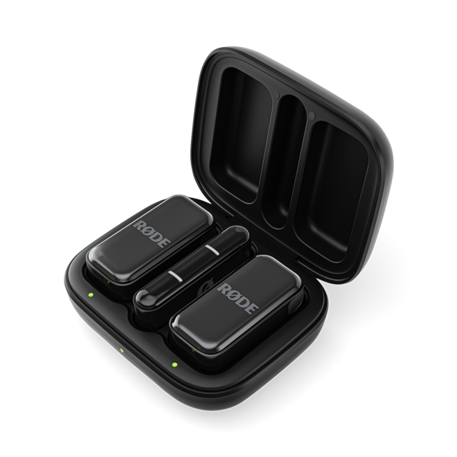 RODE Wireless Micro Ultra-Compact Wireless Microphone System, Lightning, Black