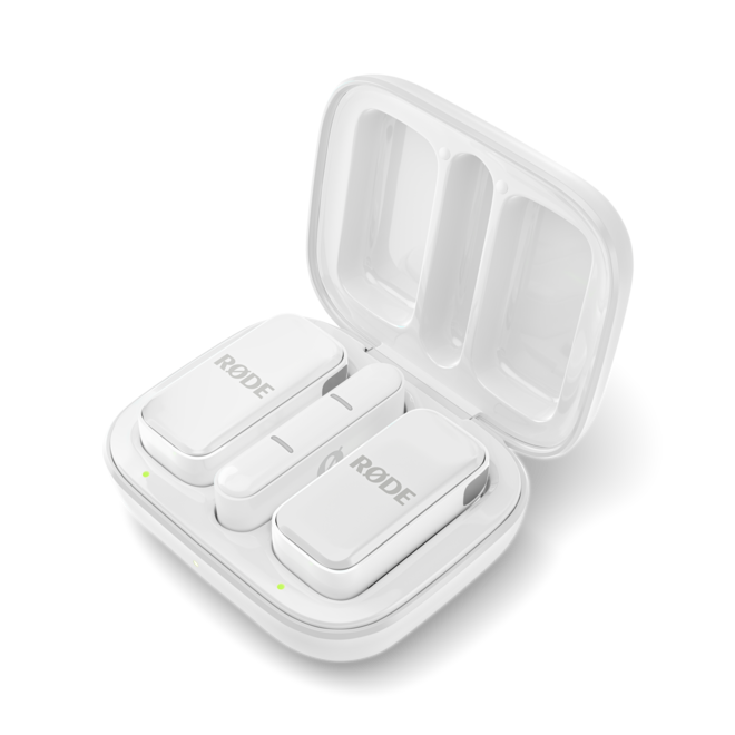 RODE Wireless Micro Ultra-Compact Wireless Microphone System, USB-C, White