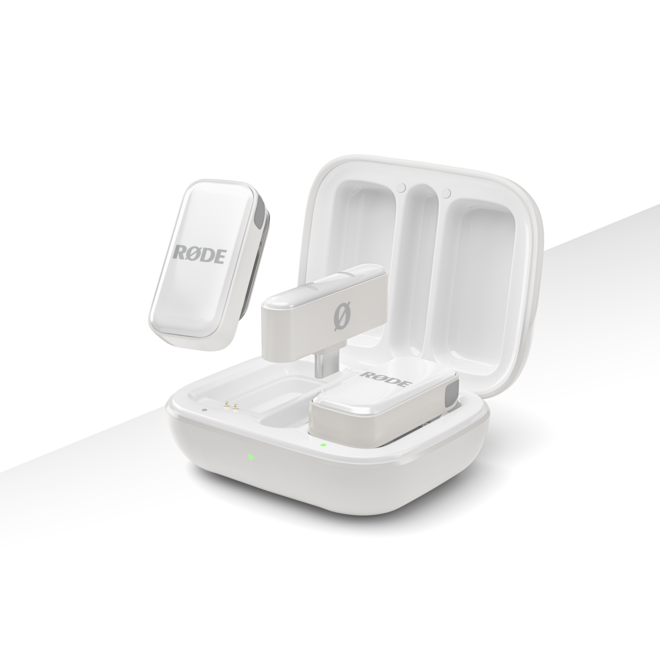 RODE Wireless Micro Ultra-Compact Wireless Microphone System, USB-C, White