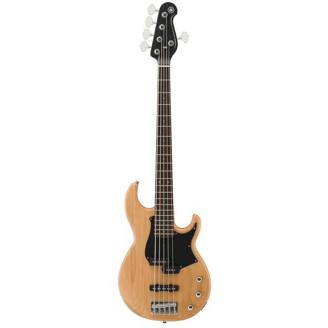 Yamaha BB235 BB 200 Series Bass Guitar, 5-String, Yellow Natural Satin