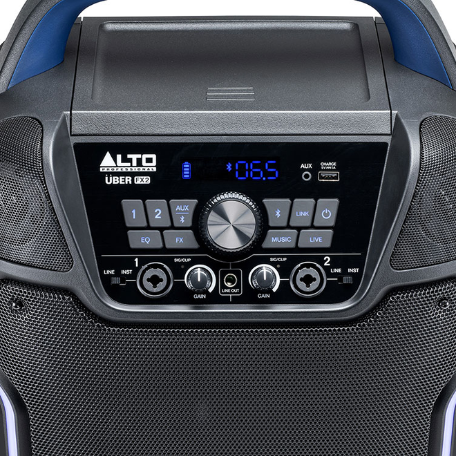 Alto UBER FX2 200W Battery-Powered Portable Speaker, w/FX & Bluetooth