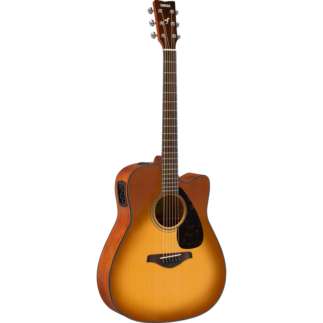 Yamaha FGX800C Dreadnought Cutaway Acoustic-Electric Guitar, Sand Burst