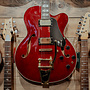 Prestige Musician Pro TR Semi-Hollow Electric Guitar Bigsby B7, Trans Red w/Case
