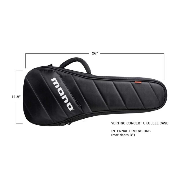 MONO M80 Vertigo Concert Ukulele Case, Black