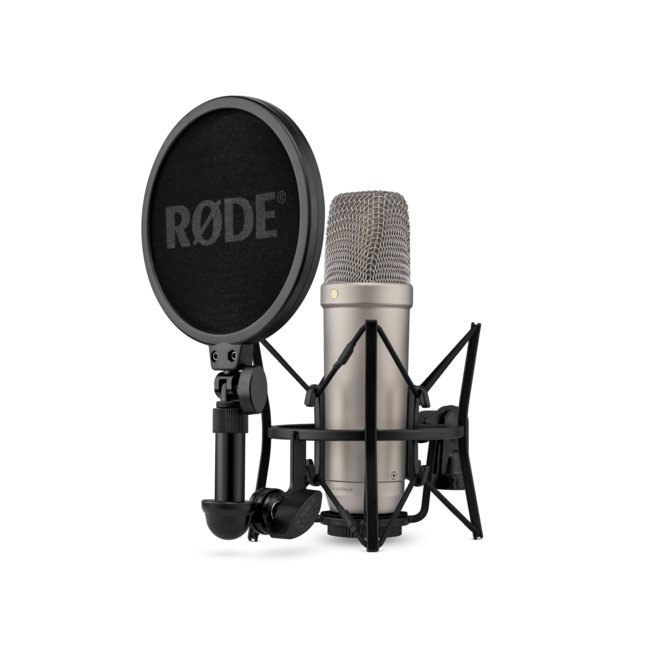 RODE NT1 5th Generation Studio Condenser Microphone, XLR/USB, Silver