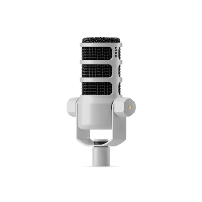 RODE PodMic Dynamic Podcasting Microphone, White