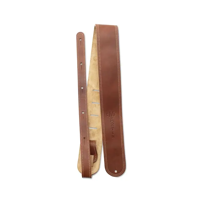Martin 2.5” Ball Glove Leather Guitar Strap, Brown