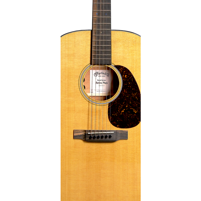 Martin DE Retro Plus Dreadnought Acoustic-Electric Guitar, Torrefied Spruce/Mahogany, w/Gigbag