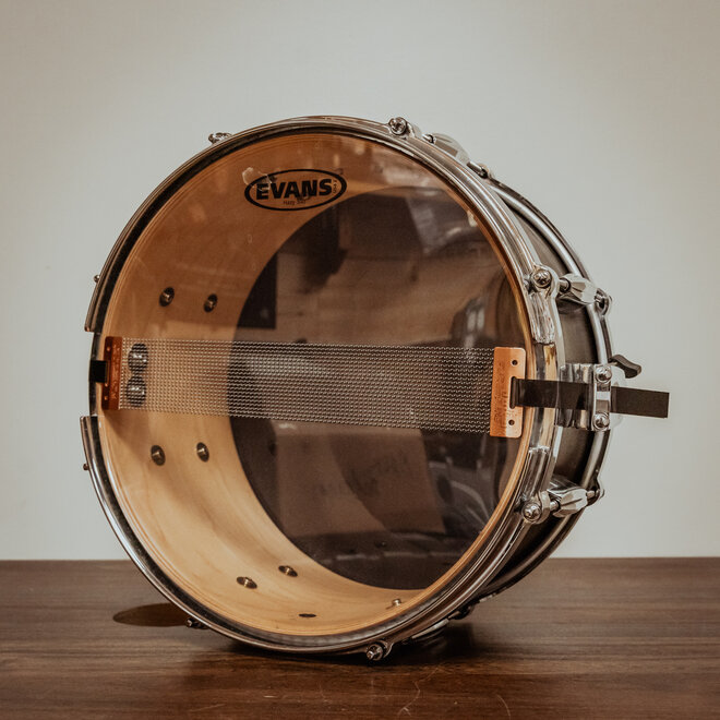 JB Drum Co Maple 13x7 Snare Drum, Satin Black w/Bag