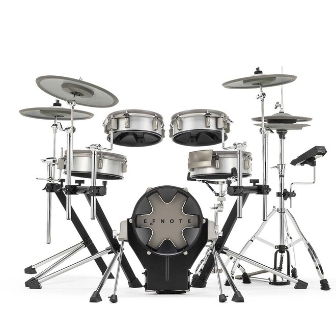 EFNOTE 3B Electronic Drum Set, White Sparkle