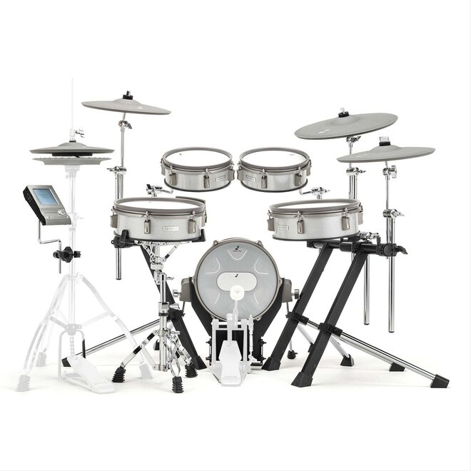 EFNOTE 3B Electronic Drum Set, White Sparkle