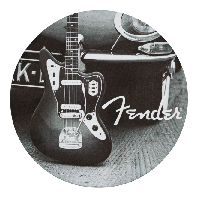 Fender Guitar Coaster Set, Multi-Color Leather (4 Pack)