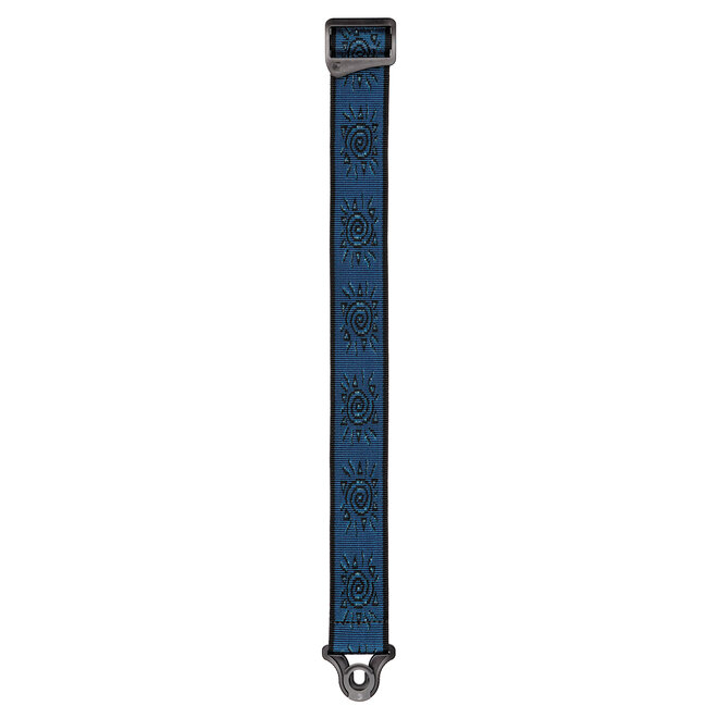 D'Addario 2” Auto Lock Vintage Guitar Strap, Blue Suns