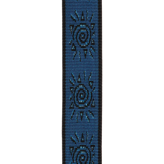 D'Addario 2” Auto Lock Vintage Guitar Strap, Blue Suns