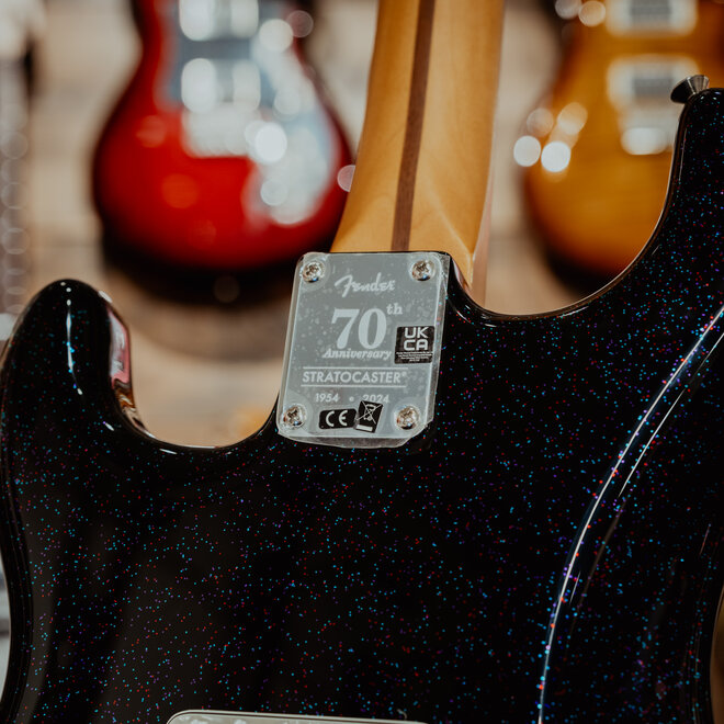 Fender 70th Anniversary Player Stratocaster, Rosewood Fingerboard, Nebula Noir, w/Deluxe Gigbag