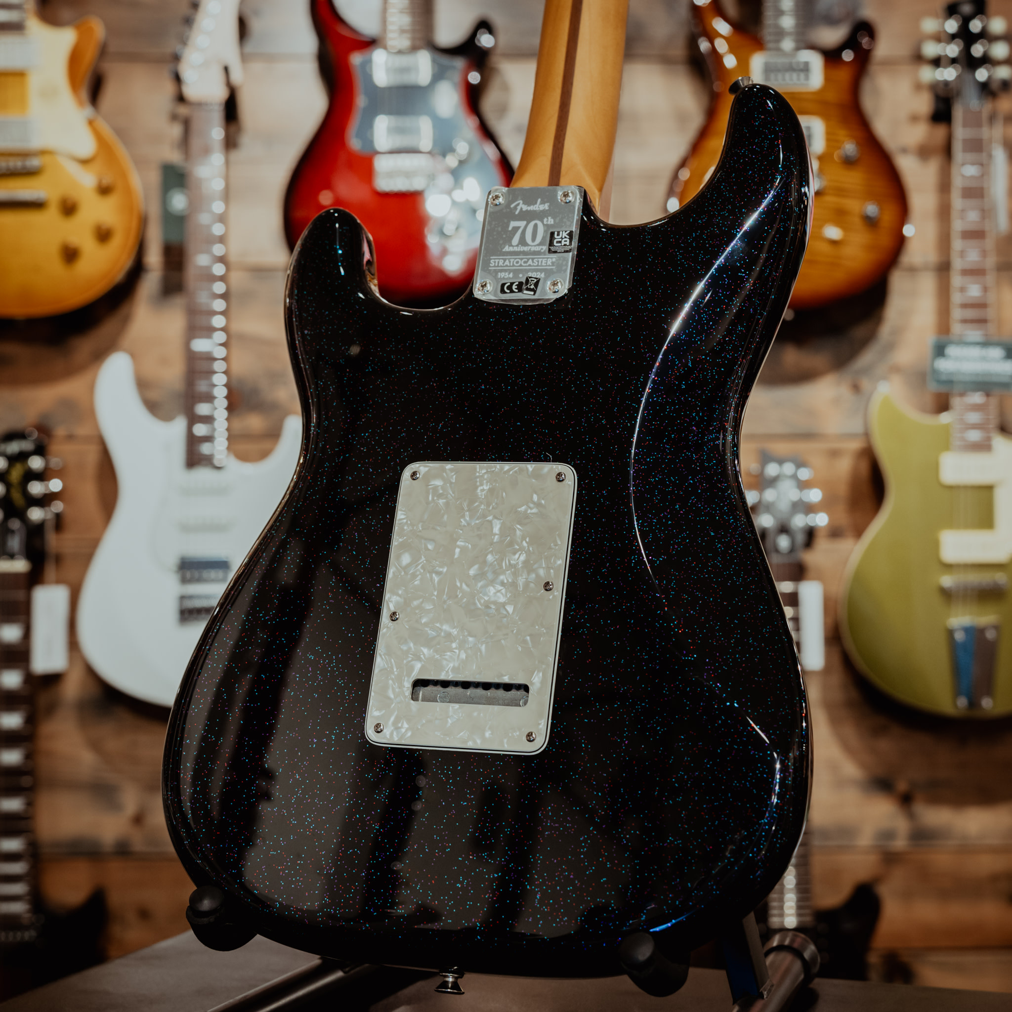ギター Fender 70th anniversary Stratocaster Fender 70th Anniversary Player Stratocaster, Nebula Noir