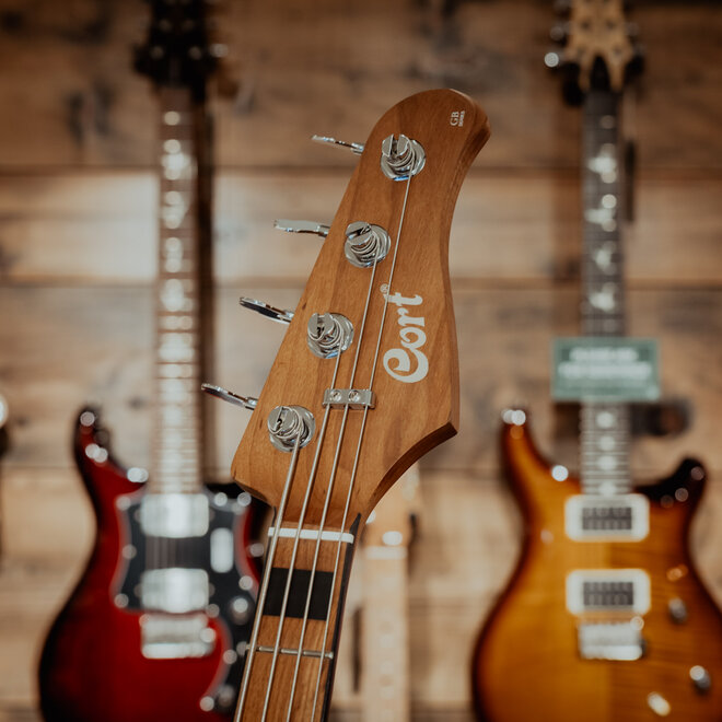 Cort GB-Modern 4-String Bass Guitar, 34" Scale, Open Pore Charcoal Grey