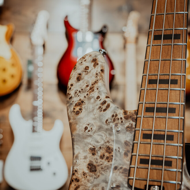 Cort GB-Modern 4-String Bass Guitar, 34" Scale, Open Pore Charcoal Grey