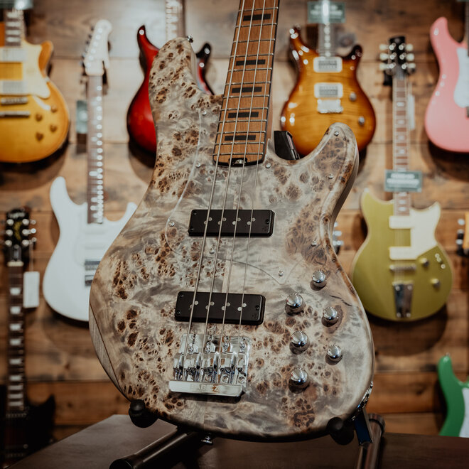 Cort GB-Modern 4-String Bass Guitar, 34" Scale, Open Pore Charcoal Grey