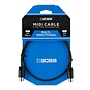 Boss MIDI Cable w/Adjustable Multi-Directional Connectors, 3'
