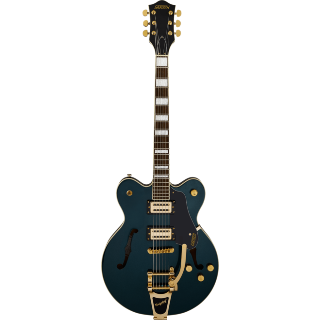 Gretsch G2622TG Streamliner Center Block Double-Cut Electric Guitar, w/Bigsby LTD, Laurel Fingerboard, Broad’Tron BT-3S Pickups, Midnight Sapphire