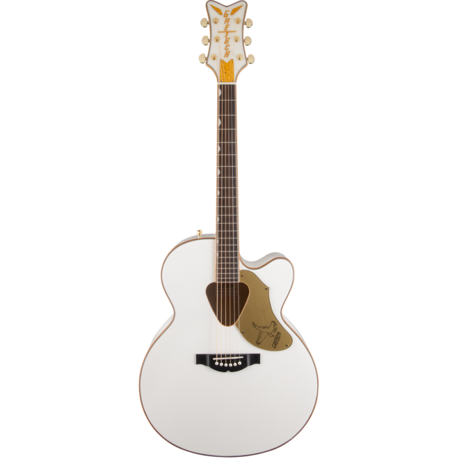 Gretsch G5022CWFE Rancher Falcon Jumbo Acoustic-Electric Guitar, White
