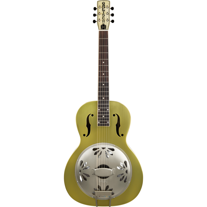 Gretsch G9202 Honey Dipper Special Round-Neck Resonator Guitar, Brass Body, Padauk Fingerboard, Bell Bronze