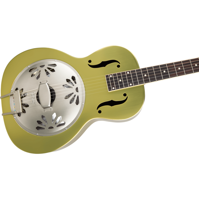 Gretsch G9202 Honey Dipper Special Round-Neck Resonator Guitar, Brass Body, Padauk Fingerboard, Bell Bronze